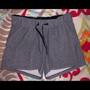 Size 6 Lululemon “on the fly” shorts